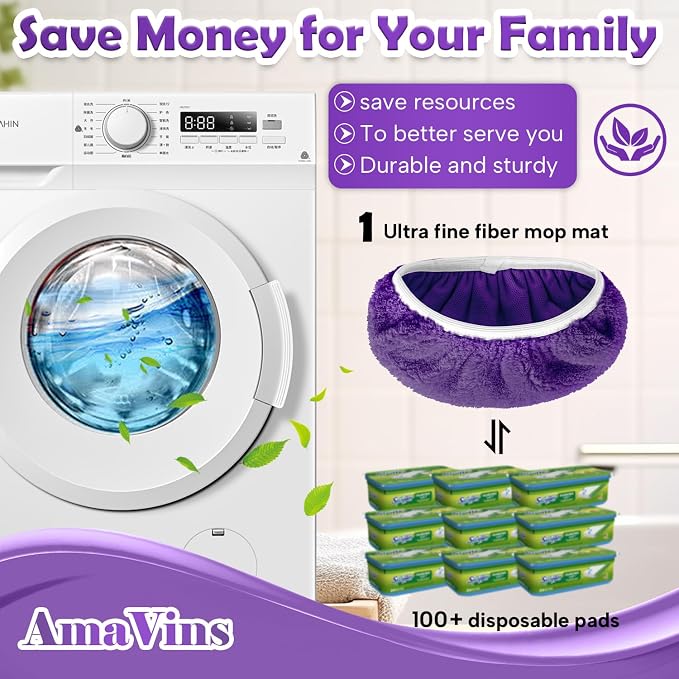 5 Pack Reusable Microfiber Mop Pads Compatible - Image 4