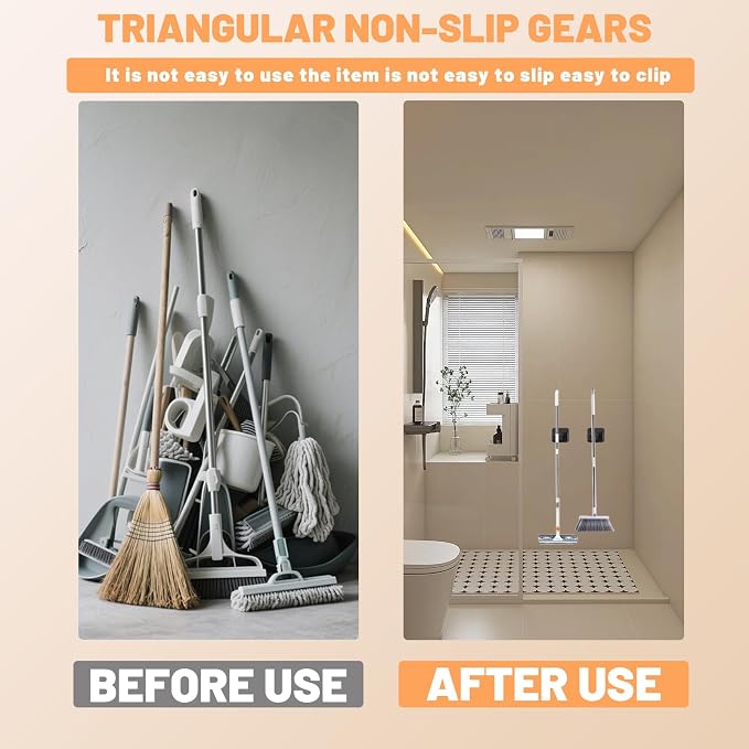 6 Pack Mop and Broom Holder Wall Mount - Image 7