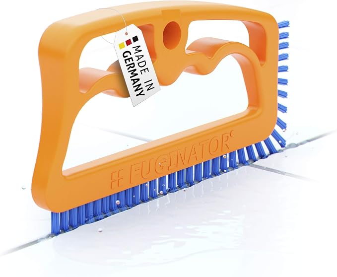 Fuginator Scrub Brush for Tile and Grout: Stiff Nylon Bristle Scrubbing Brush by Fugenial