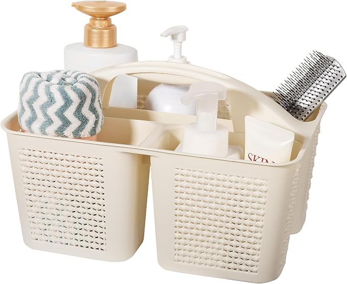 UUJOLY Plastic Portable Shower Caddy Basket Bucket, Cleaning Shower Basket by UUJOLY
