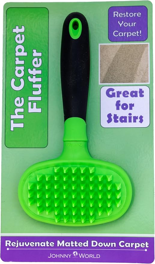 The Carpet Fluffer by Johnny World Products – Revitalize Matted Carpets and by JohnnyWorld
