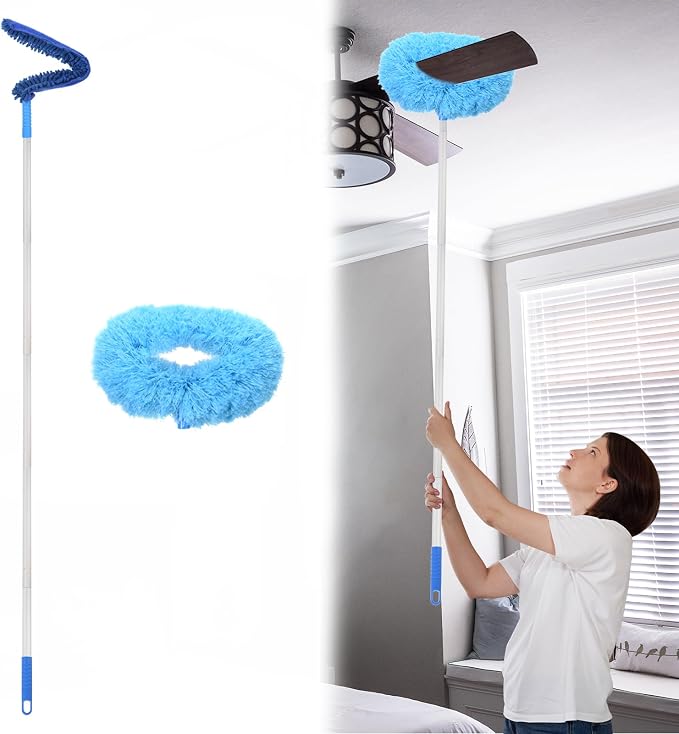 PATIKIL Ceiling Fan Cleaner Duster, 12.9" to 59", 2 in 1 Microfiber Duster by PATIKIL