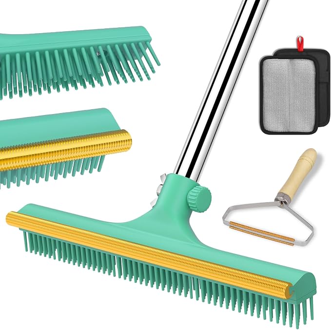 Carpet Rake for Pet Hair Removal, Reusable Pet Hair Remover Broom, Lint Remover by WelcomeTomupapi