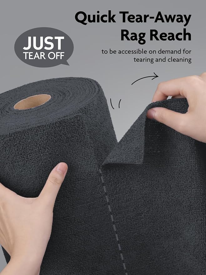 Fantasticlean Microfiber Cleaning Cloth Roll -675 Pack, Tear Away Microfiber - Image 2
