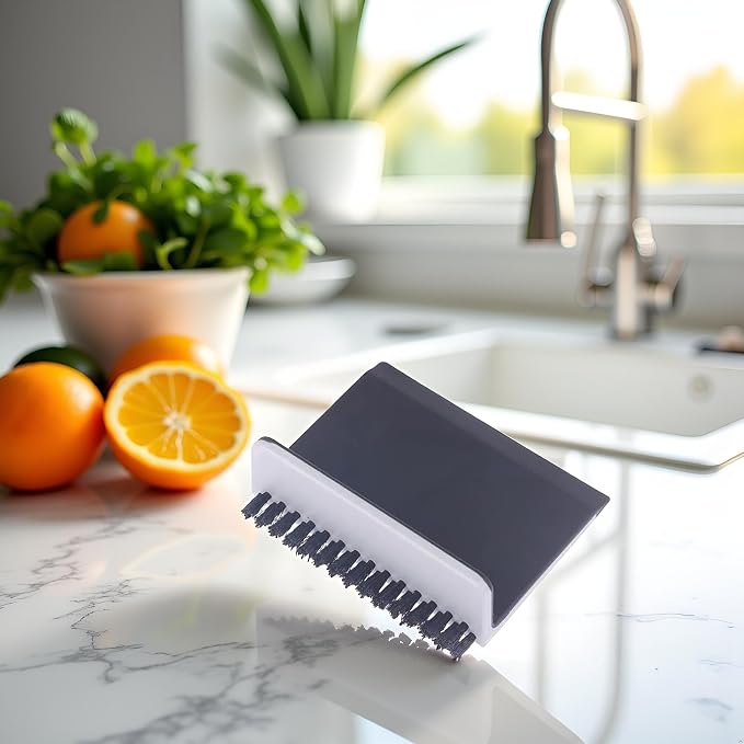 2 Pcs Black Kitchen Sink Squeegee Cleaner Countertop Brush Wiper Vegetable - Image 2