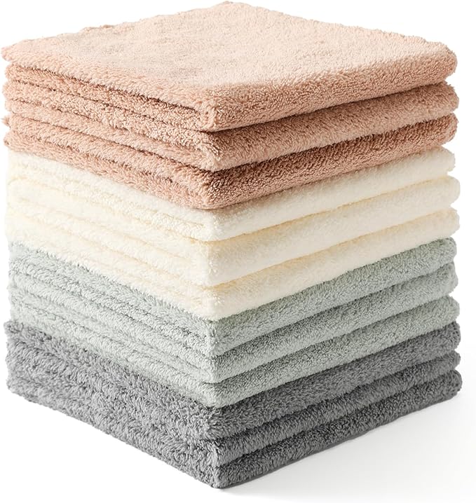 12 Pack Cleaning Cloth, Ultra Soft Absorbent Quick Drying Microfiber Cleaning by Neessno