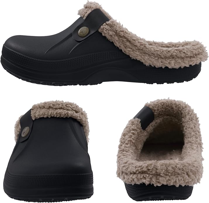 Beslip Classic Fur Lined Clogs Waterproof Winter Fuzzy Slippers - Image 2