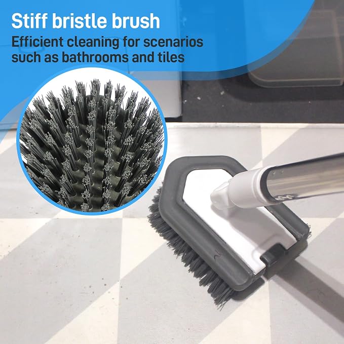 Floor Scrub Brush, 5 in 1 Tile Tub Scrubber - Image 4