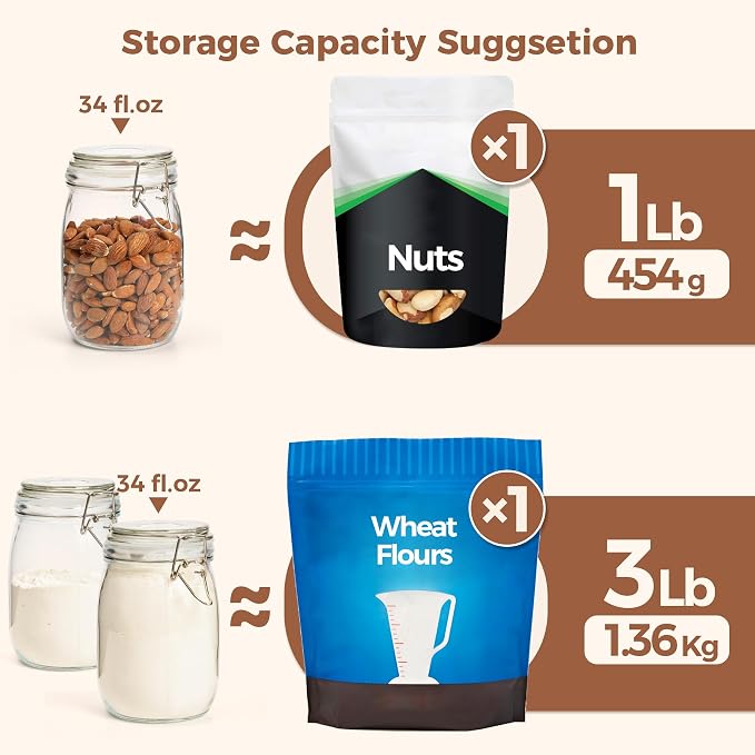 ComSaf Airtight Glass Canister Set of 3 - Image 3