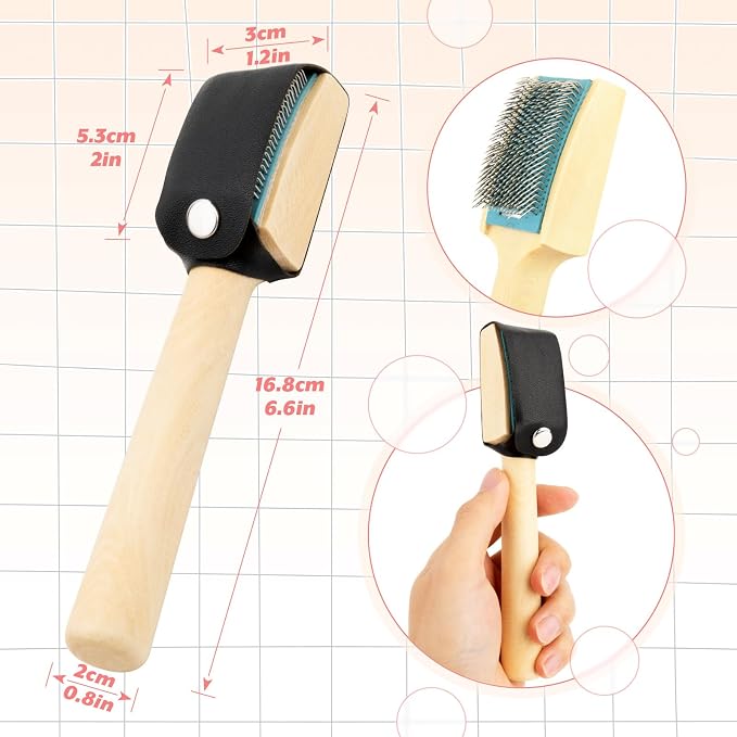 Cosmos 2 Pcs Dance Shoes Brush, Suede Soles Wire Shoes Cleaners Cleaning Brush - Image 2