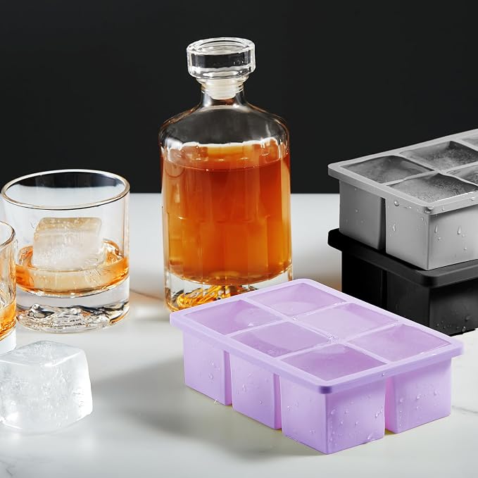 Nax Caki 3 Pack Silicone Large Ice Cube Tray - Image 2