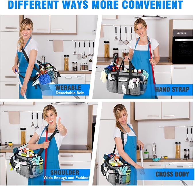 Wearable Cleaning Caddy Bag, Cleaning Caddy Supplies Organizer - Image 5