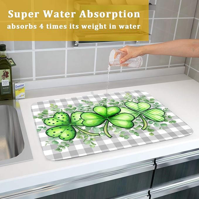 St Patricks Day Dish Drying Mat - Image 7