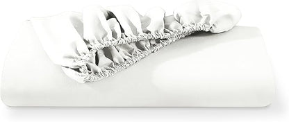 Bare Home Fitted Bottom Sheet California King Size - Premium 1800 Microfiber - Ultra-Soft Hotel Luxury - Deep Pocket - Durable and Long Lasting (Cal King, Cream)