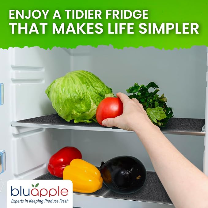 Bluapple FreshMats, Refrigerator Bin Liner, Fridge Drawer Mats, Crisper Life - Image 6