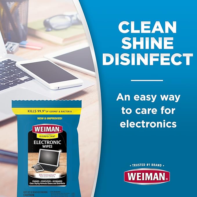 Weiman Disinfecting Electronic Wipes - Image 3