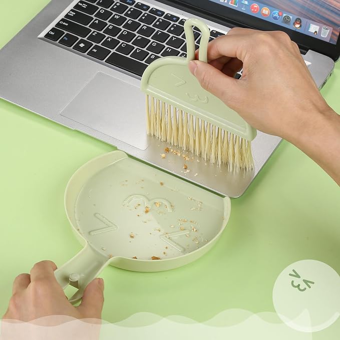 Small Broom and Dustpan Set, Broom Dustpan Brush, Handheld Dust Pan - Image 5
