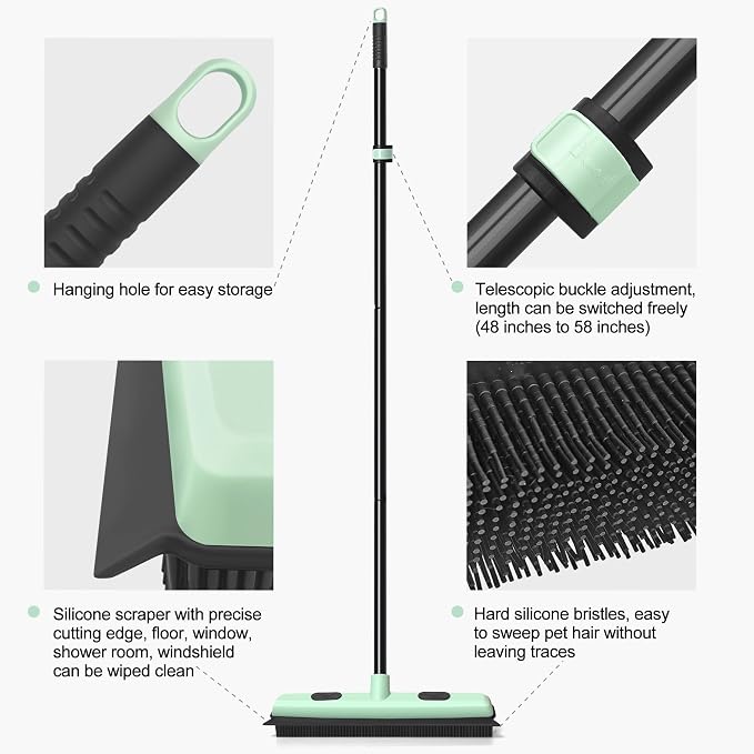 Upgraded Rubber Broom Pet Hair Remover - Image 5