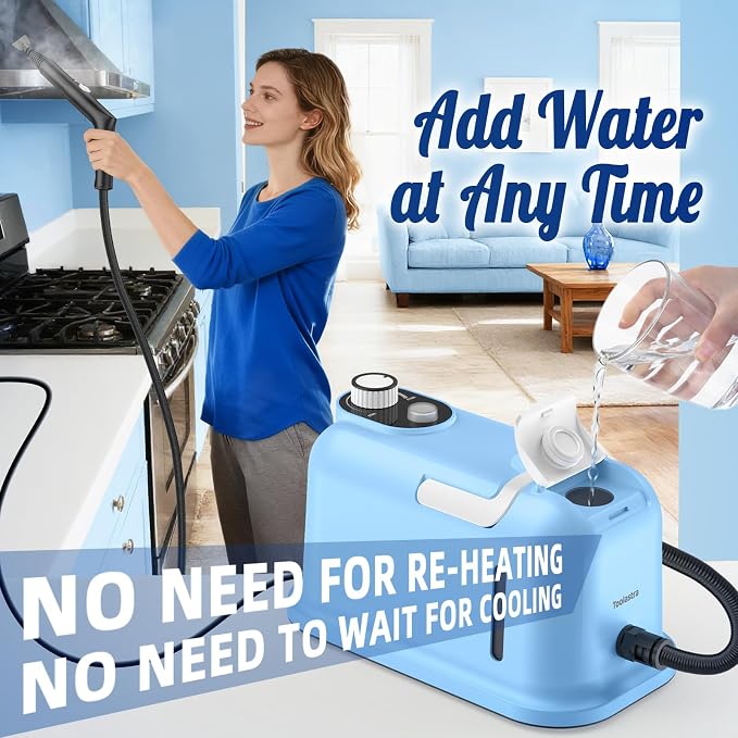 60.87oz Heavy Duty Steam Cleaner 10s Rapid Heating Handheld Steam Cleaner - Image 5