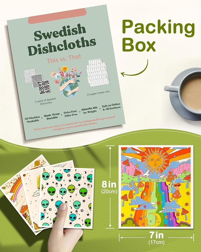 Swedish Dishcloths for Kitchen - Image 2