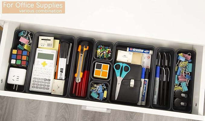 25 PCS Interlocking Desk Drawer Organizer Separator - Image 5