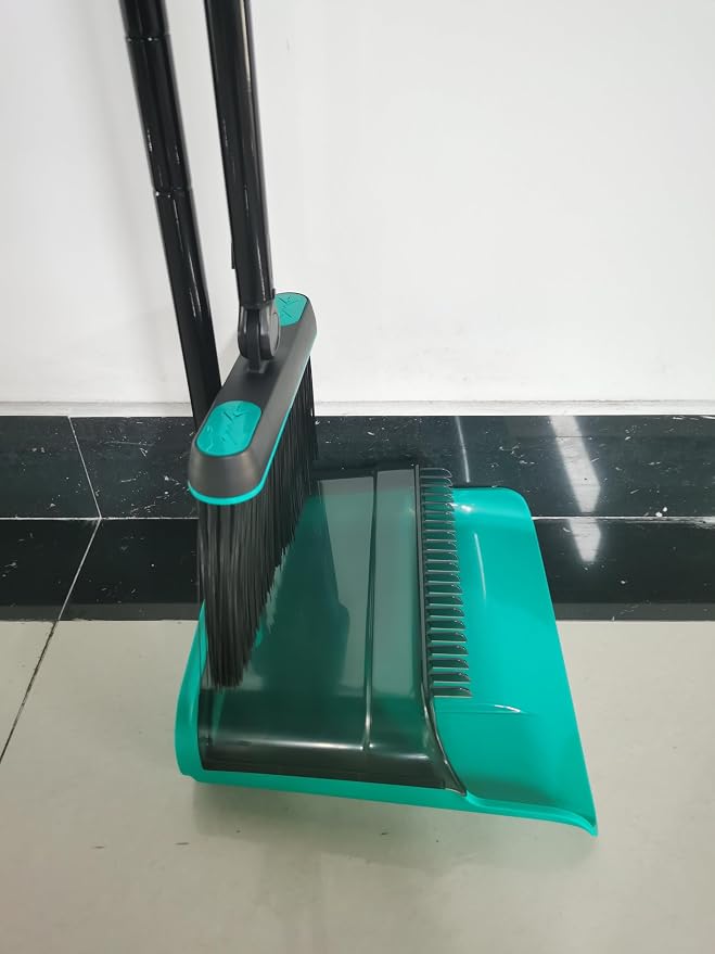 JEHONN Broom and Dust Pan, Upgraded Large Foldable Dustpan - Image 12