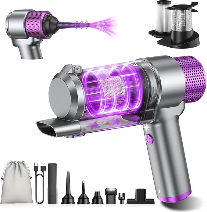 EYYA Handheld Car Vacuum Cleaner Cordless, 16000PA Powerful Hand Held Vacuum by EYYA