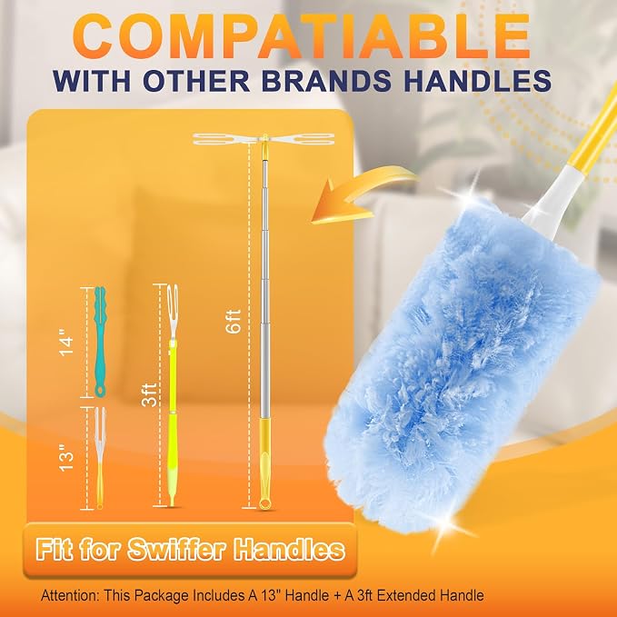 60-Pack Heavy Duty Duster Refills Compatible - Image 3