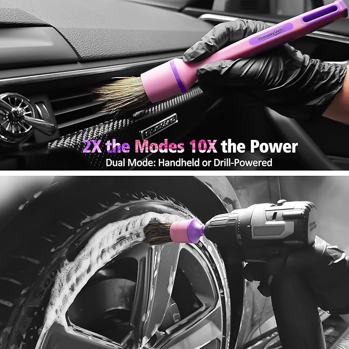 3Pcs Car Detailing Drill Brush Set - Image 2
