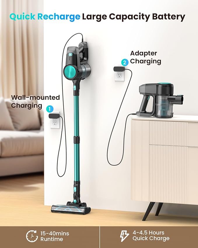 N3T Cordless Vacuum Cleaner, Wireless Stick Vacuum - Image 6