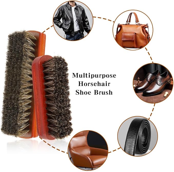 Shoe Brush, Horsehair Shoe Brush, Shoe Brushes - Image 4
