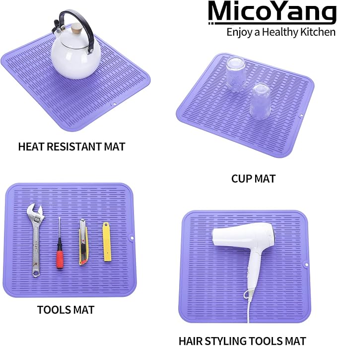 Silicone Dish Drying Mat for Multiple Usage, Easy clean, Eco-friendly, - Image 3