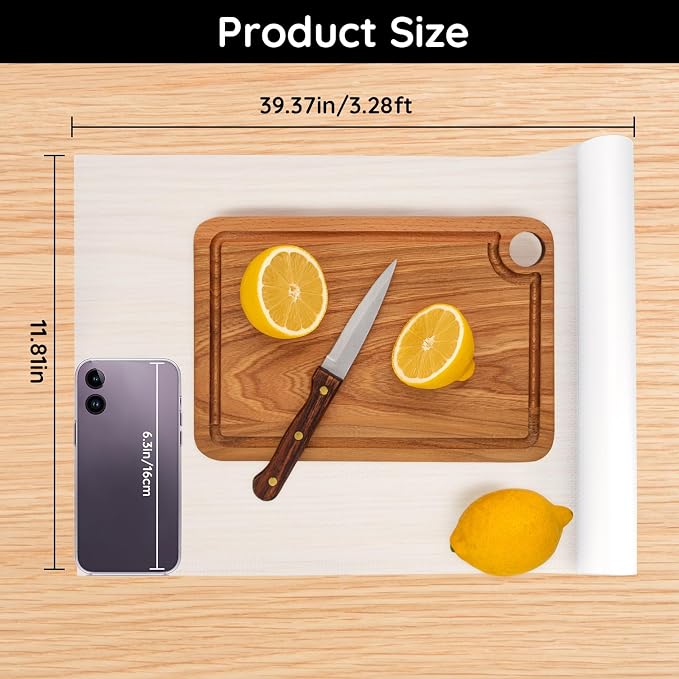 Kitchen Cabinet Liner, 11.8" W x 39" L x 0.03" T, Drawer Liners - Image 2