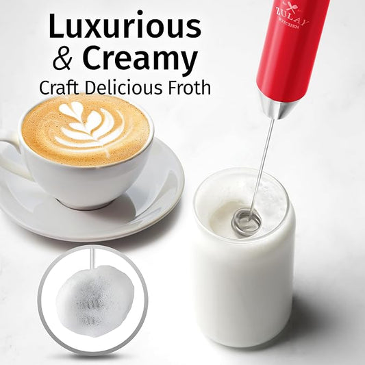 Zulay Kitchen Rechargeable Milk Frother Handheld Lux - Image 2