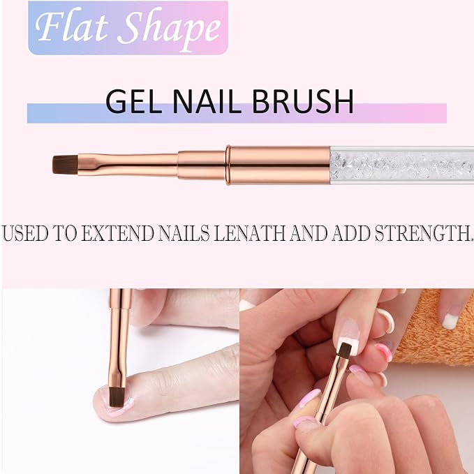 JASSINS Nail Art Clean Up Brushes, - Image 3