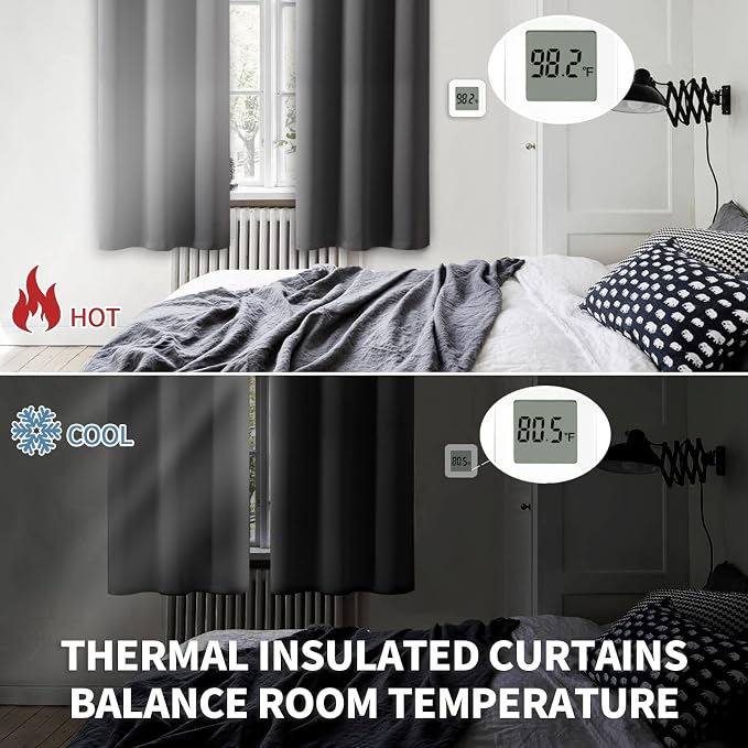 BGment Short Blackout Curtains 36 Inches Length - Image 3