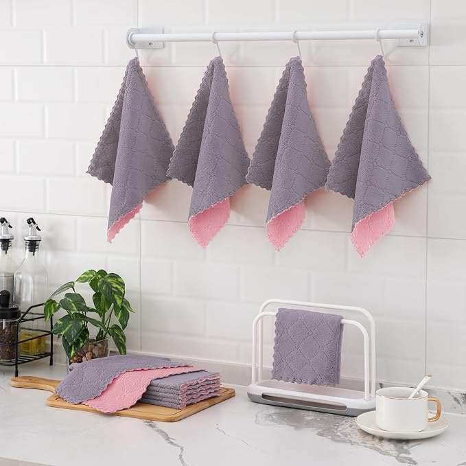Mordimy 24 Pack Kitchen Cloths Dish Towels, Super Soft and Absorbent Dish Cloths - Image 7