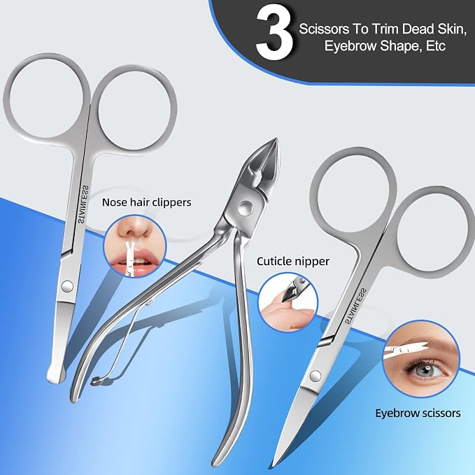 Manicure Set 30 in 1 Fingernail Clipper Set, Manicure Kit, Pedicure Kit - Image 5