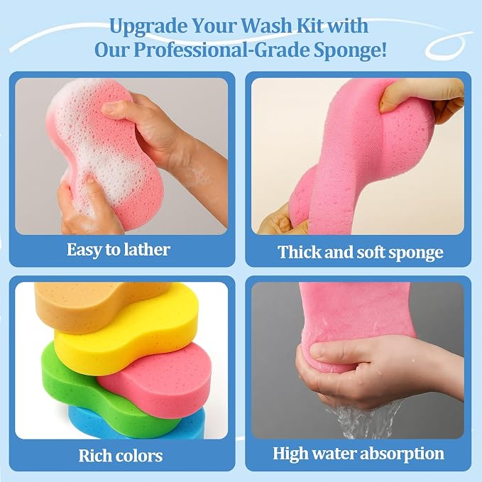 10 Pack Large Car Wash Sponges Non-Scratch Sponges - Image 3