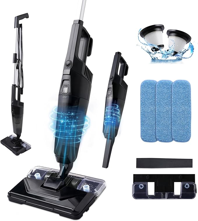 Lightweight Vacuum Cleaners for Home, Unique Vacuum and Mop Combo by REECOOYourBestCleaningPartner