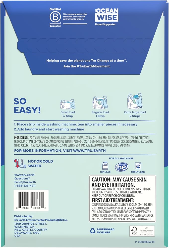 Tru Earth Compact Dry Laundry Detergent, Unscented - Image 3