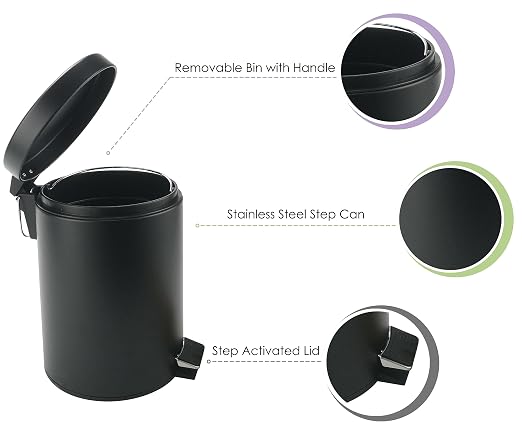 Stainless Steel Small Trash Can - Image 4