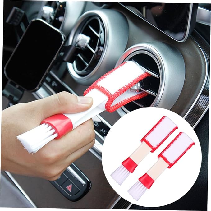 4pcs Car Air Vent Cleaning Brushes Dual-Head Dust Dusters - Image 7