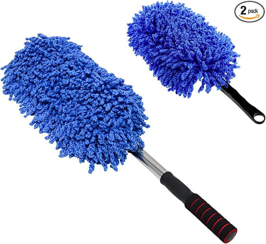 2 PCS Microfiber Car Dusters, Scratch Free Auto Exterior Dust Brust Set by Unknown