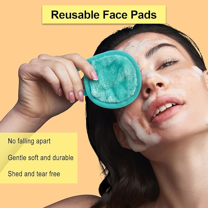 Nugilla 18 Packs Reusable Makeup Remover Pads - Image 3