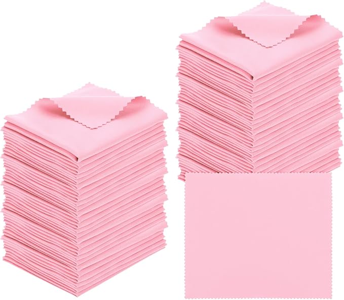 PATIKIL Eyeglass Microfiber Cleaning Cloth 7"x6", 50 Pack Glasses Cleaning by PATIKIL