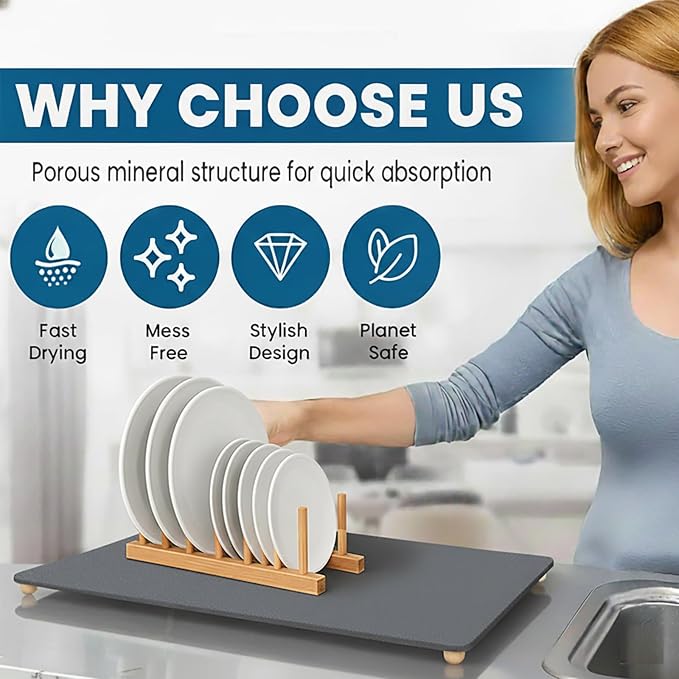 Stone Drying Mat for Kitchen Counter - Image 3