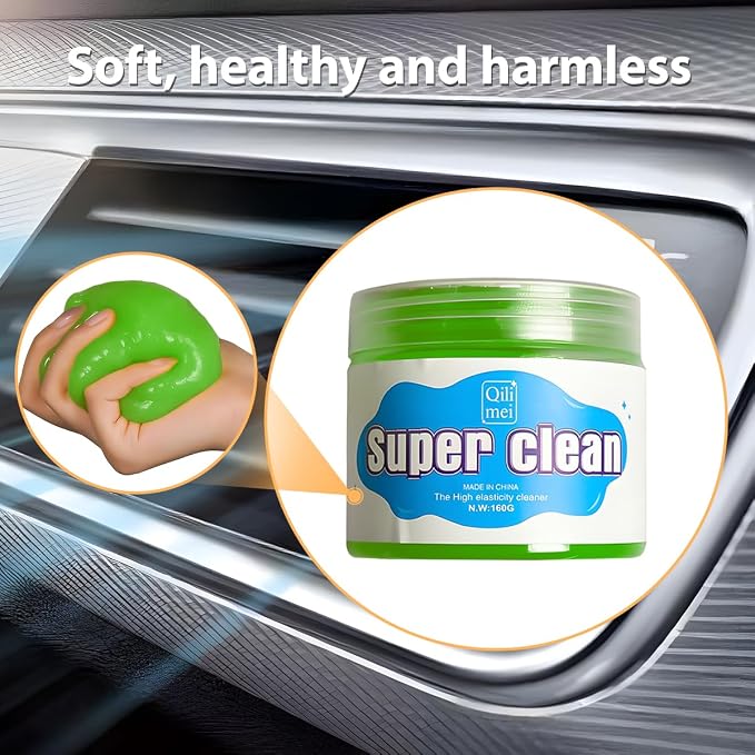 Car Cleaning Gel, Reusable Vehicle Air Vent Crevice Detailing Putty, Automotive - Image 5