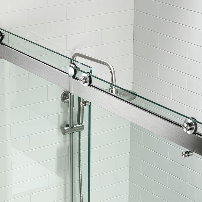 Woodbridge Frameless Shower Doors 56-60" Width x 76" Height - Image 3