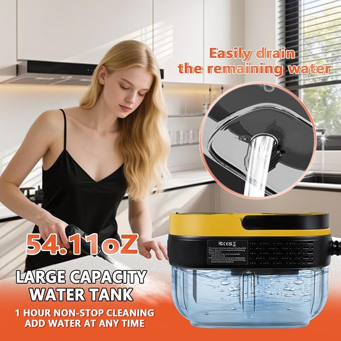 Handheld Steam Cleaner, 10s Fast Heating Steamer - Image 4